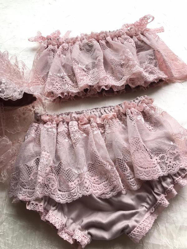 Mauve Bloomer Set